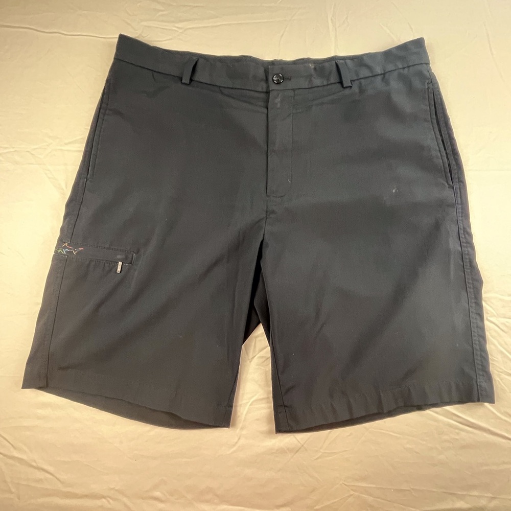 Mens Greg Norman Black  Golf Shorts Size 38